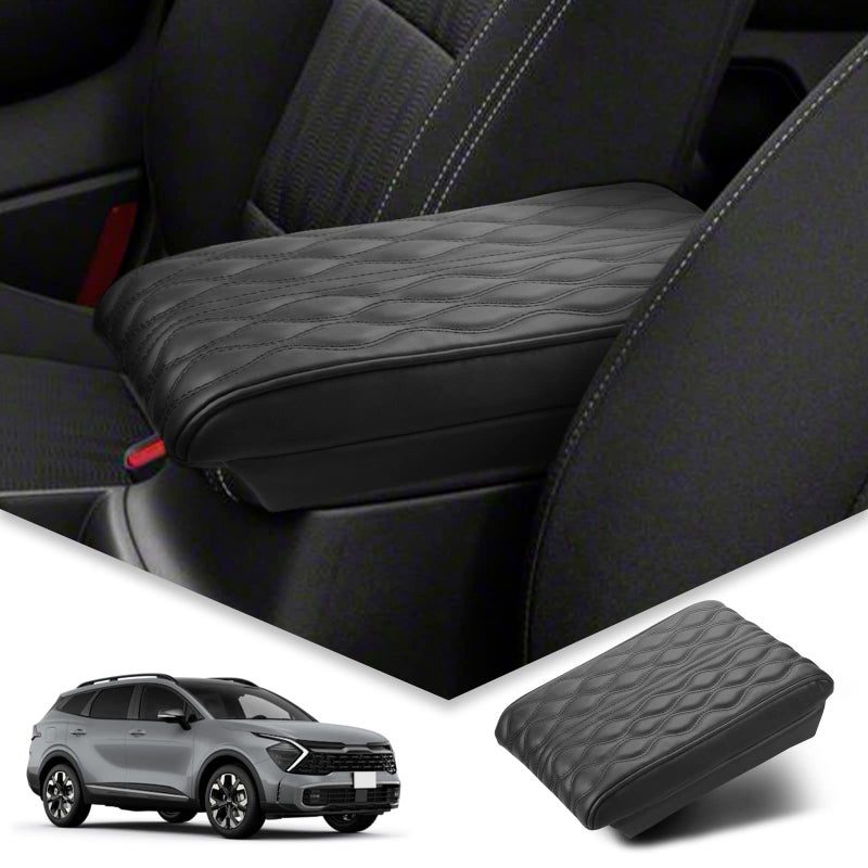 BIBIBO [Upgraded for 2024 2025 Kia Sportage Console Armrest Cover 2023-2025 Kia Sportage NQ5 Console Lid 2023 Sportage Arm Rest Pad Cover Protector 2023 Kia Sportage Accessories Armrest Cushion - Image 1